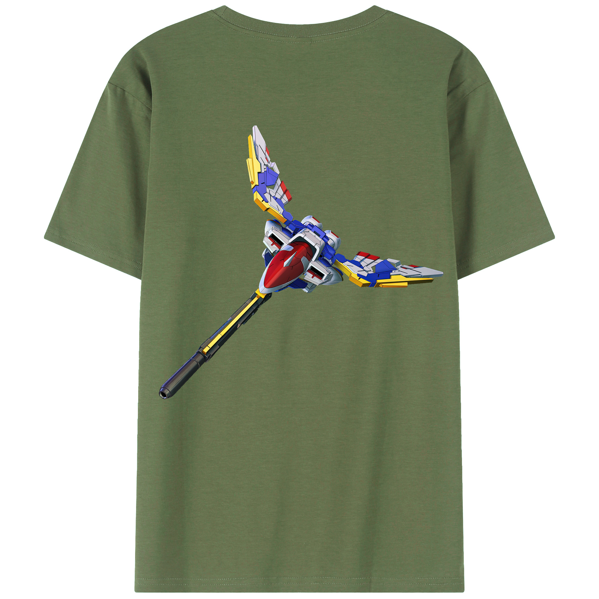 （画像用） 機動戦士ガンダム Mobile Suit Gundam 綿100％ メンズ半袖Tシャツ（バックプリント） 通気性